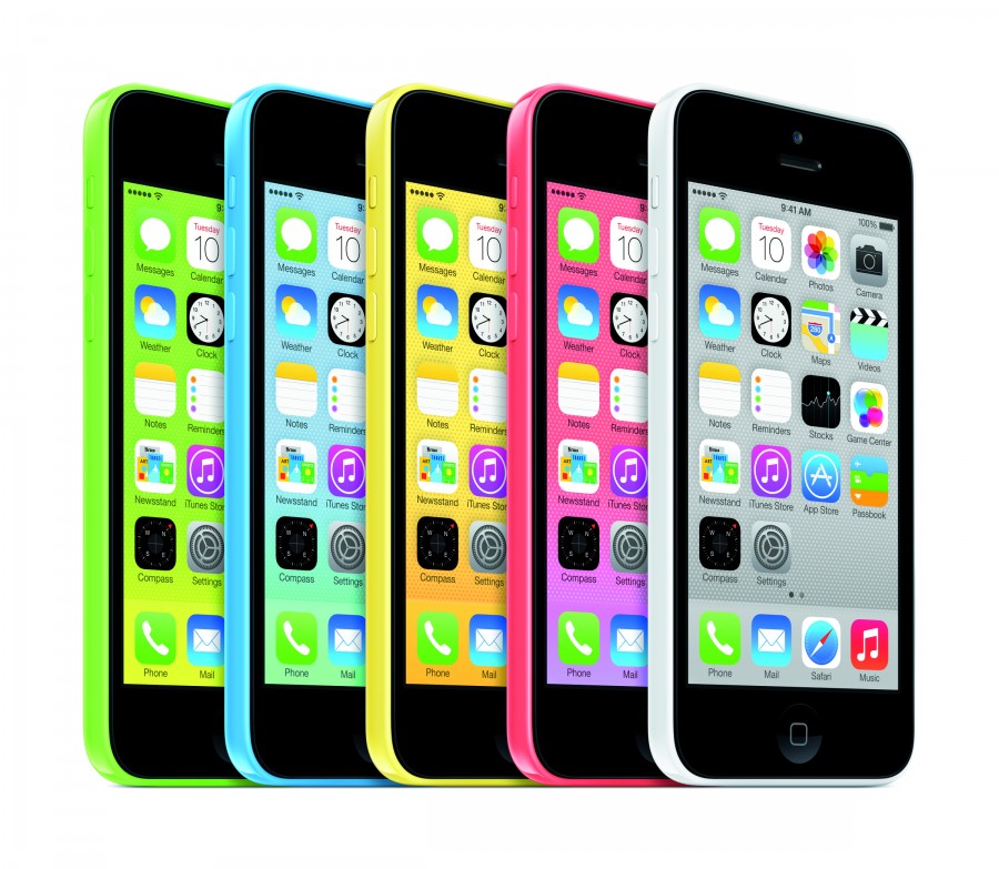 iPhone 5C in 5 colours from Apple
